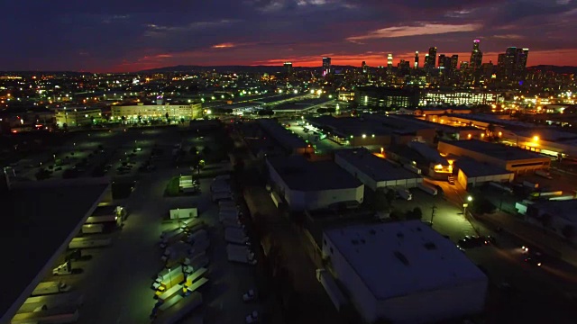 洛杉矶市中心的夜晚视频下载