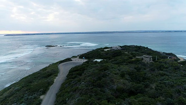 鸟瞰图的海岸在澳大利亚。视频素材
