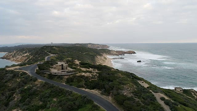 鸟瞰图的海岸在澳大利亚。视频素材