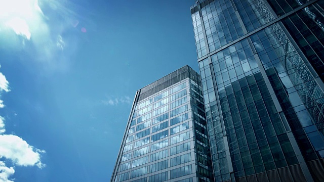 现代摩天大楼可以延时播放视频视频素材