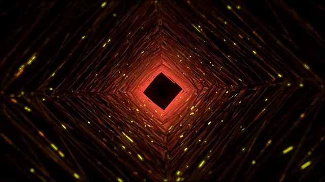 抽象几何形状的隧道背景视频素材