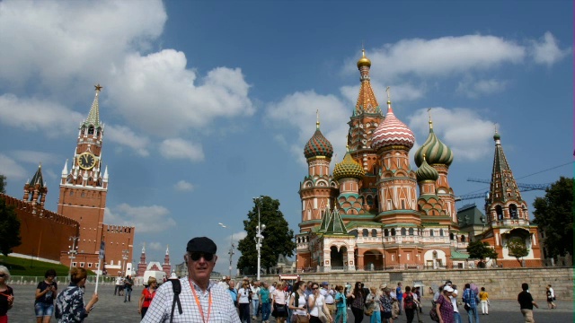 圣巴西尔大教堂和红场/莫斯科，俄罗斯视频素材