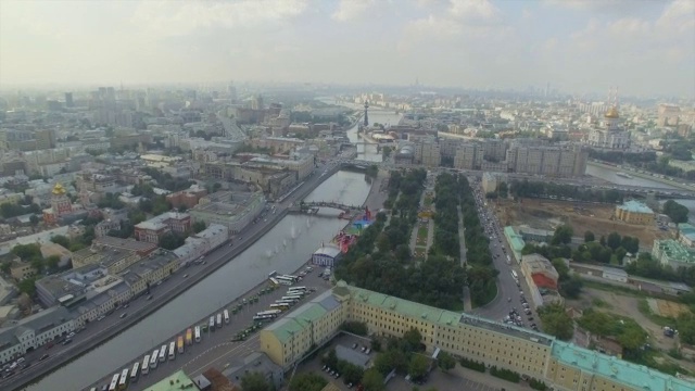 莫斯科鸟瞰图视频素材
