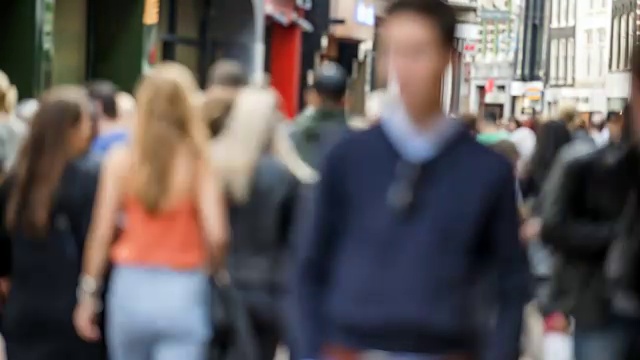 阿姆斯特丹的购物街视频素材