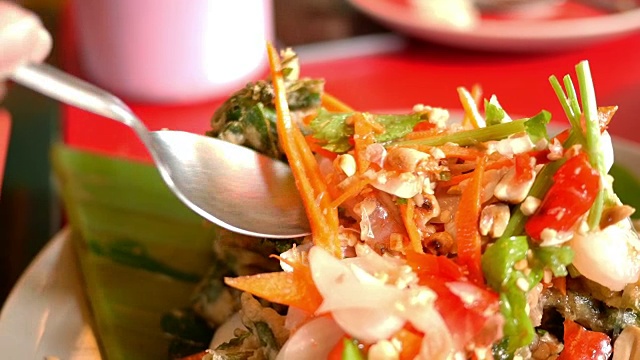 木瓜沙拉泰国食物视频下载