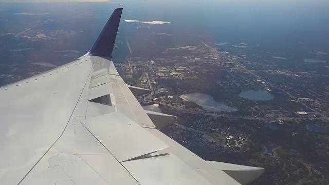 窗外的航班，奥兰多，美国视频素材