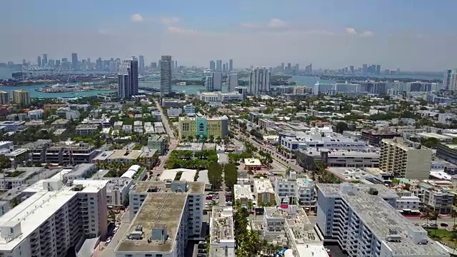 俯瞰迈阿密的南海滩视频下载
