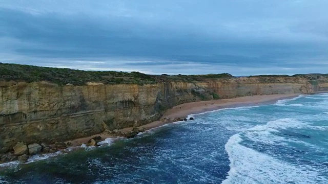 鸟瞰图十二使徒在澳大利亚视频素材
