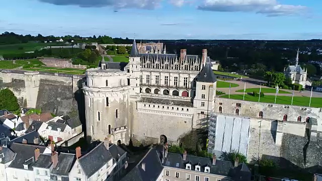 Amboise城堡鸟瞰图视频下载