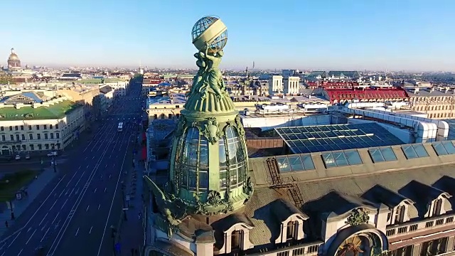 圣彼得斯堡的书屋圆顶视频素材