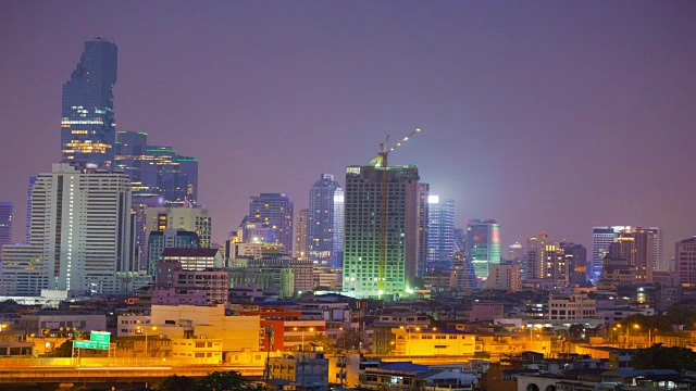 曼谷夜景，时光流逝视频下载