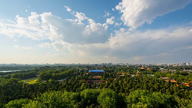 T/L HA WS北京全景，从景山公园山顶俯瞰视频下载