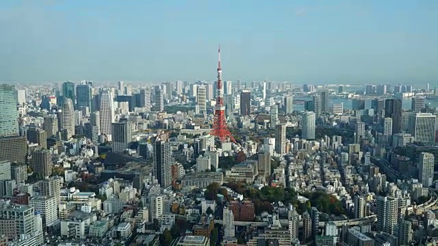 东京的东京塔视频素材