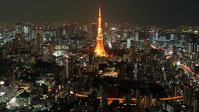 东京的东京塔视频素材