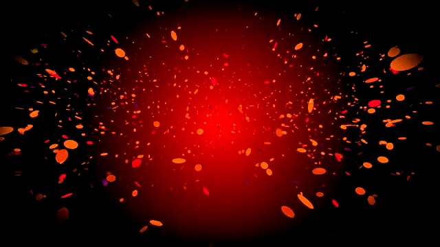 4K无缝循环下落的粒子在红色背景视频下载