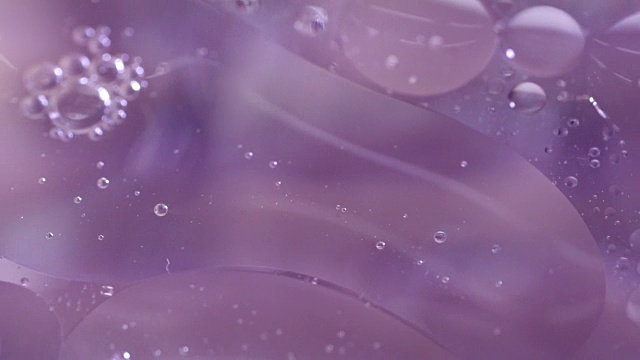 宏观观淡紫色气泡精华视频下载