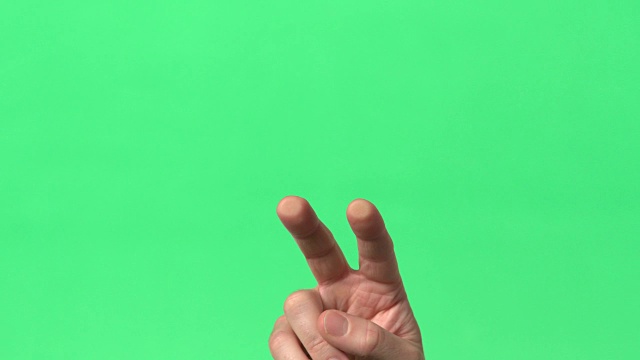 绿色屏幕-用两根手指拖动物体的动作视频素材