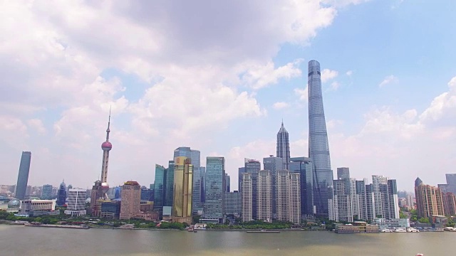 上海市区鸟瞰图视频素材