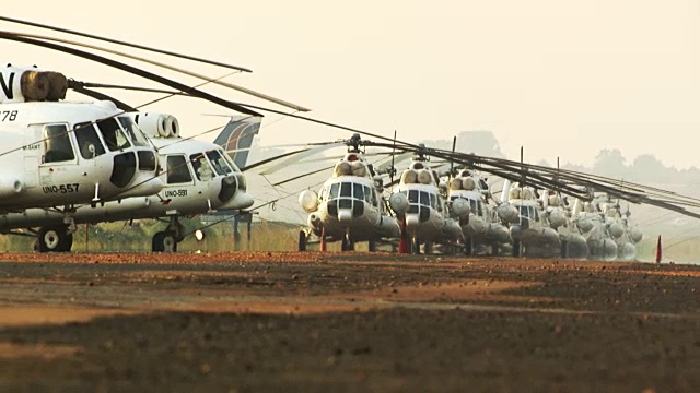 南苏丹:联合国直升机视频下载