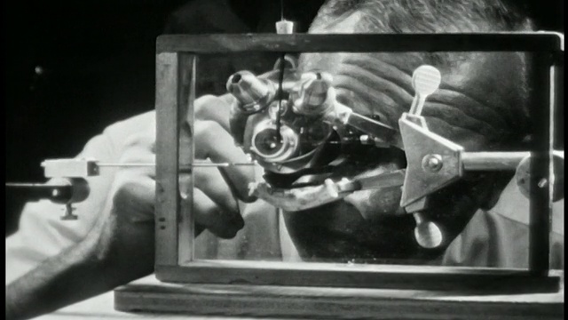 20世纪40年代，原子科学家近距离观察光学装置视频下载