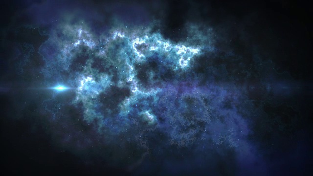 明亮的星系，光透镜光晕覆盖，过渡视频下载