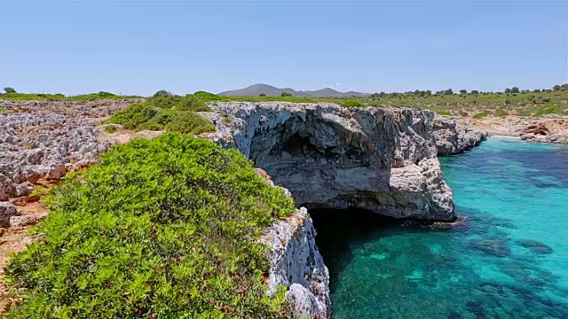 卡拉法尔科(福尔克湾)，位于西班牙马略卡岛巴利阿里群岛东海岸视频下载