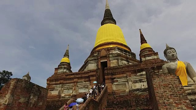 泰国大城府的佛像视频下载