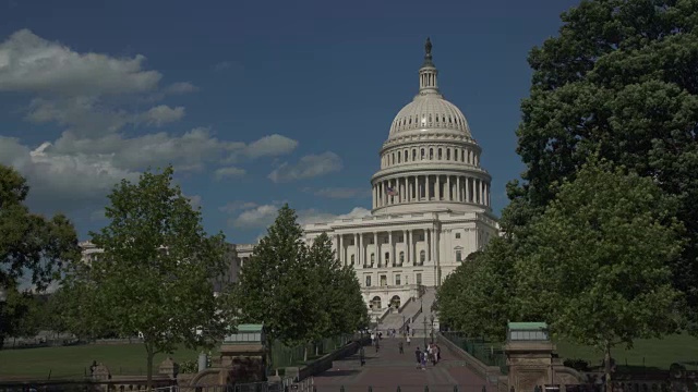 美国国会大厦西走道在华盛顿，DC - 4k/超高清视频素材