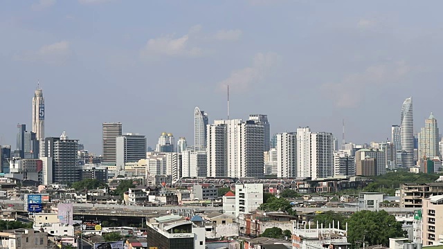 泰国曼谷中央商务区，慢镜头视频下载