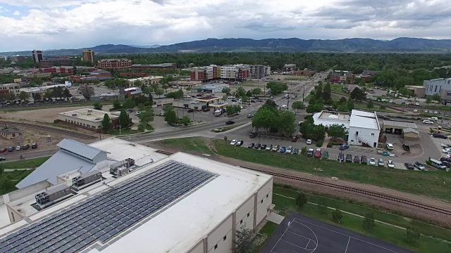 科罗拉多州柯林斯堡的太阳能视频素材