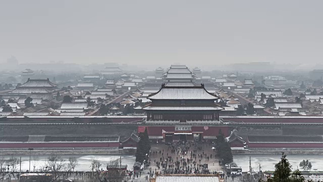 发往中国北京紫禁城的信视频素材