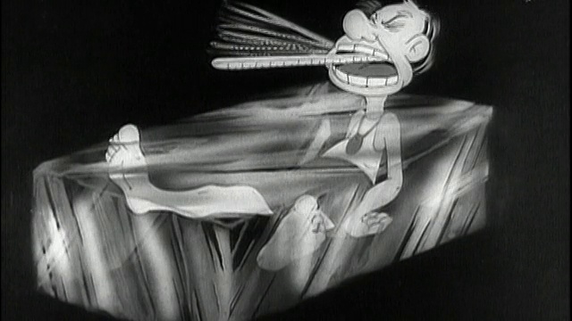 1944年黑白动画“Pvt. Snafu”坐在煎锅(发烧)/冰块(冷却)与疟疾/音频视频下载