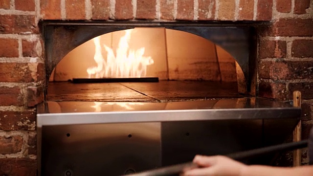 砖炉披萨视频素材