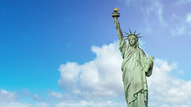 纽约市-自由女神像- 4K视频下载