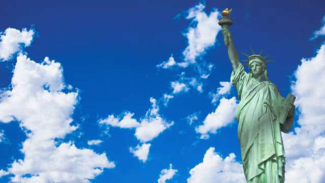 纽约市-自由女神像- 4K视频下载
