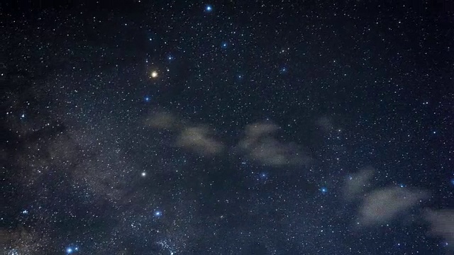 银河系空间的时间流逝视频素材