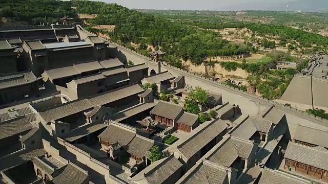 中国山西王家大院鸟瞰图视频素材