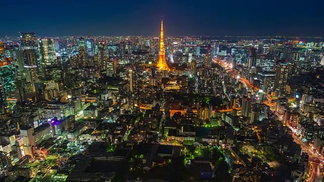 间隔拍摄:东京夜景视频下载