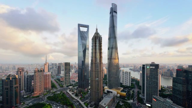 上海地标摩天大楼，中国视频下载