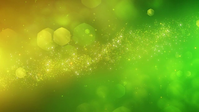 4k抽象粒子(黄色，绿色)-背景动画-可循环视频下载