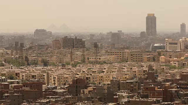 埃及开罗的城市景观视频素材