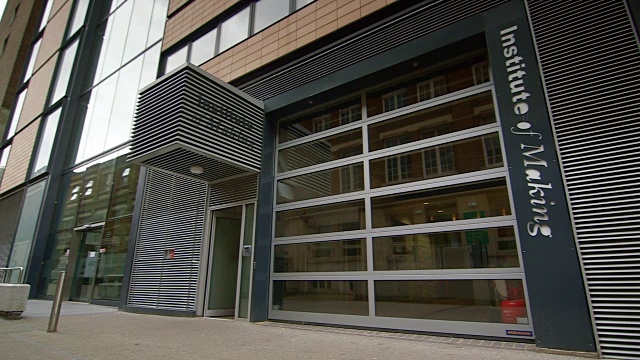伦敦大学学院制造学院的外观，布卢姆斯伯里，伦敦，英国。视频下载