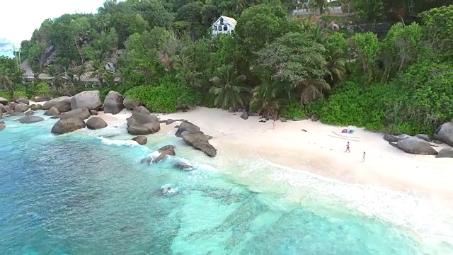 塞舌尔，Mahé岛，无人机视图，鸟瞰图视频下载