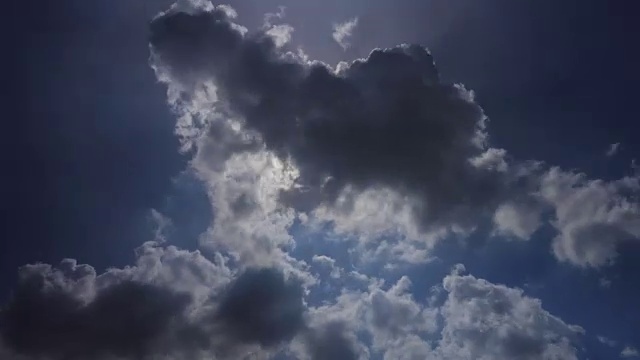 时空:云和阳光移动视频素材