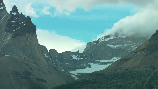 WS，落基山脉，托雷斯潘恩国家公园，智利视频素材