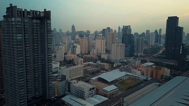 鸟瞰图曼谷，泰国视频下载