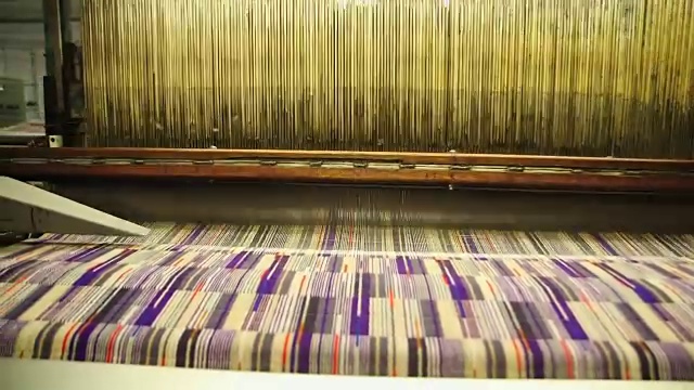 立陶宛Camira织物Moquette工厂生产纺织品的铜- PAN工艺视频下载