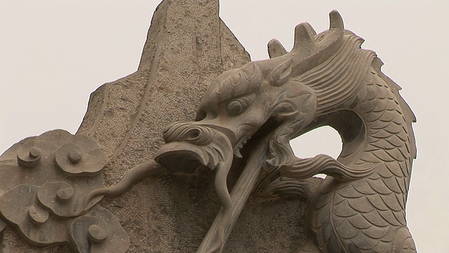 中国传统石雕/济南，中国视频下载