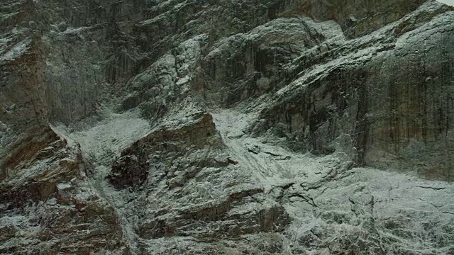 北极地区白雪覆盖的悬崖视频下载