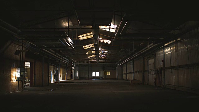 废弃的仓库视频素材